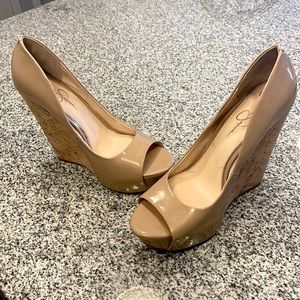 Jessica Simpson Wedges / Worn Once for a graduation